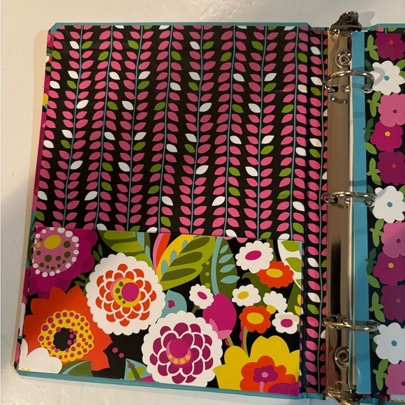Vera Bradley Floral Planner - Pink, Green, Blue - Picture 3 of 11